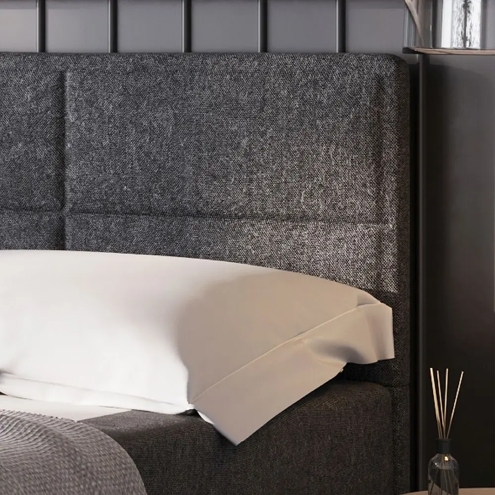 Boxspringbett One 140 x 200 cm anthrazit