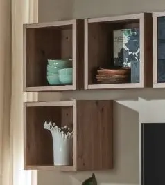 Cubes 3er-Set Vitruvia Artisan Eiche/schwarz