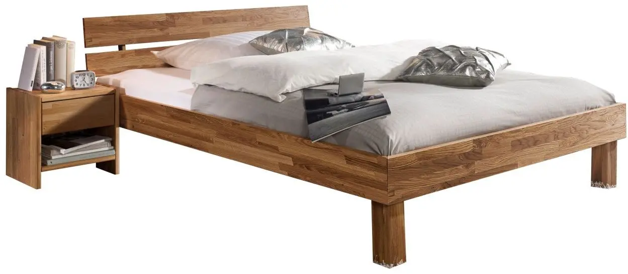 Bettgestell BE-0620 mit Kopfteil 180 x 200 Buche massiv