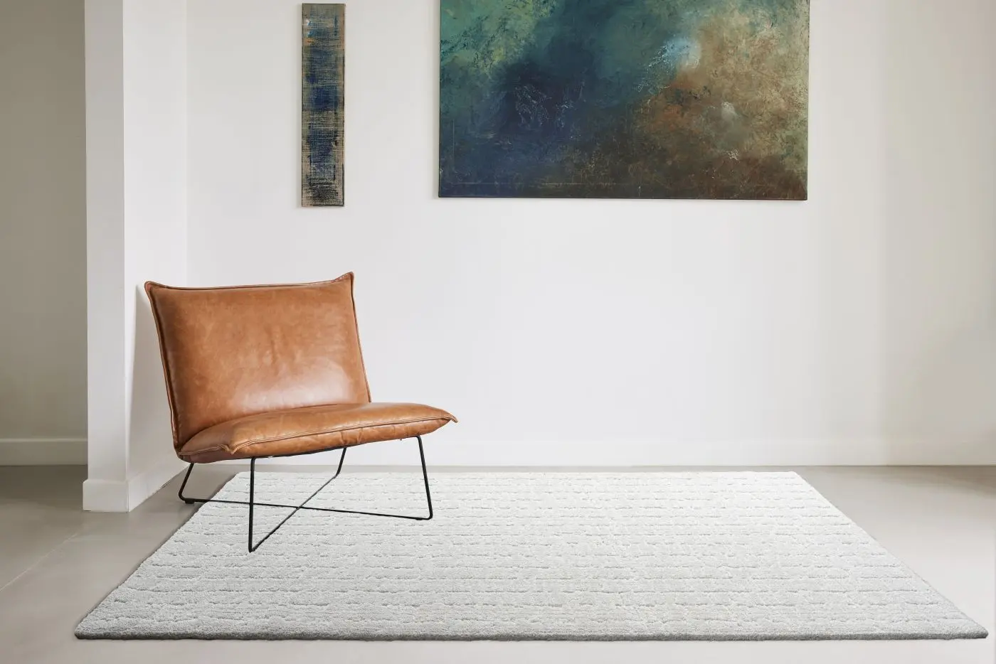 Teppich Masai 133 x 195 cm weiß