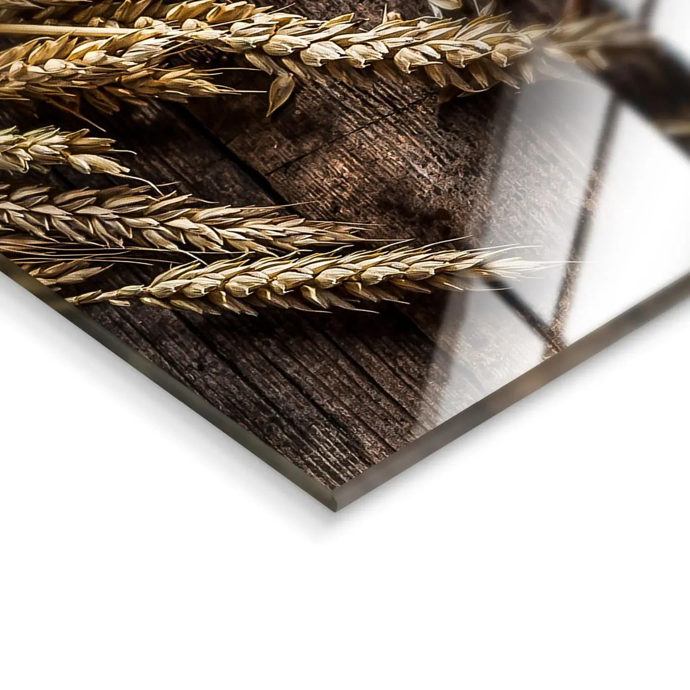 Glasbild Peppers 30 x 30 cm