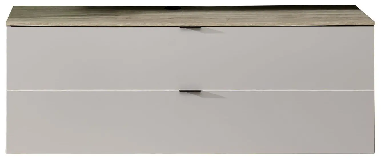 TV-Lowboard Ina Kaschmir/Riva Eiche