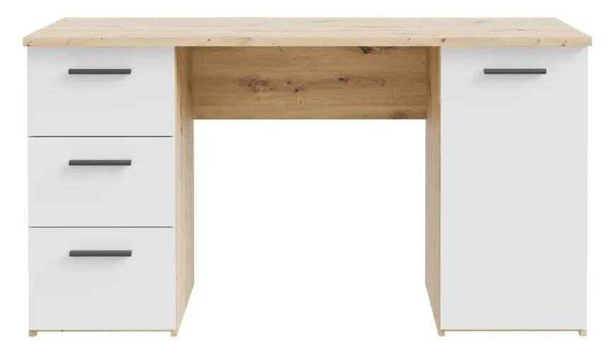 Schreibtisch Net307 Artisan Eiche/weiß