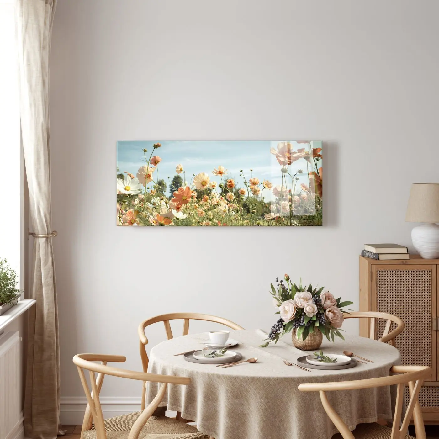 Glasbild Night 50 x 125 cm Glasbild Yellow Meadow ca. 50 x 125 cm