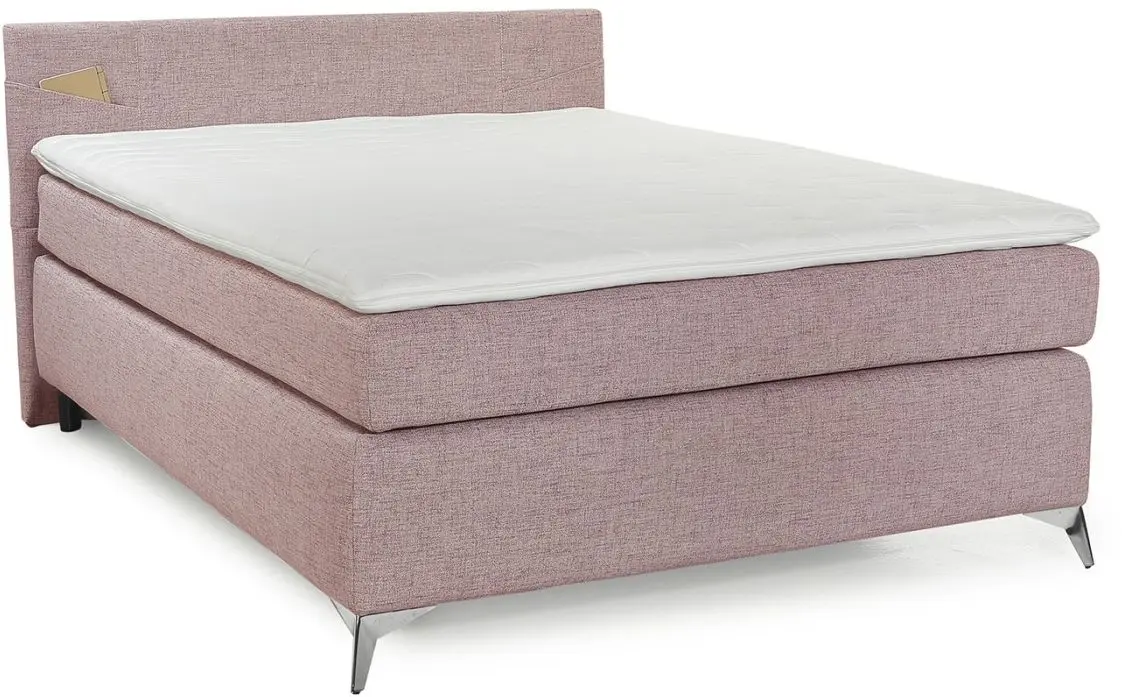 Boxspringbett Nora 140 x 200 cm rosa