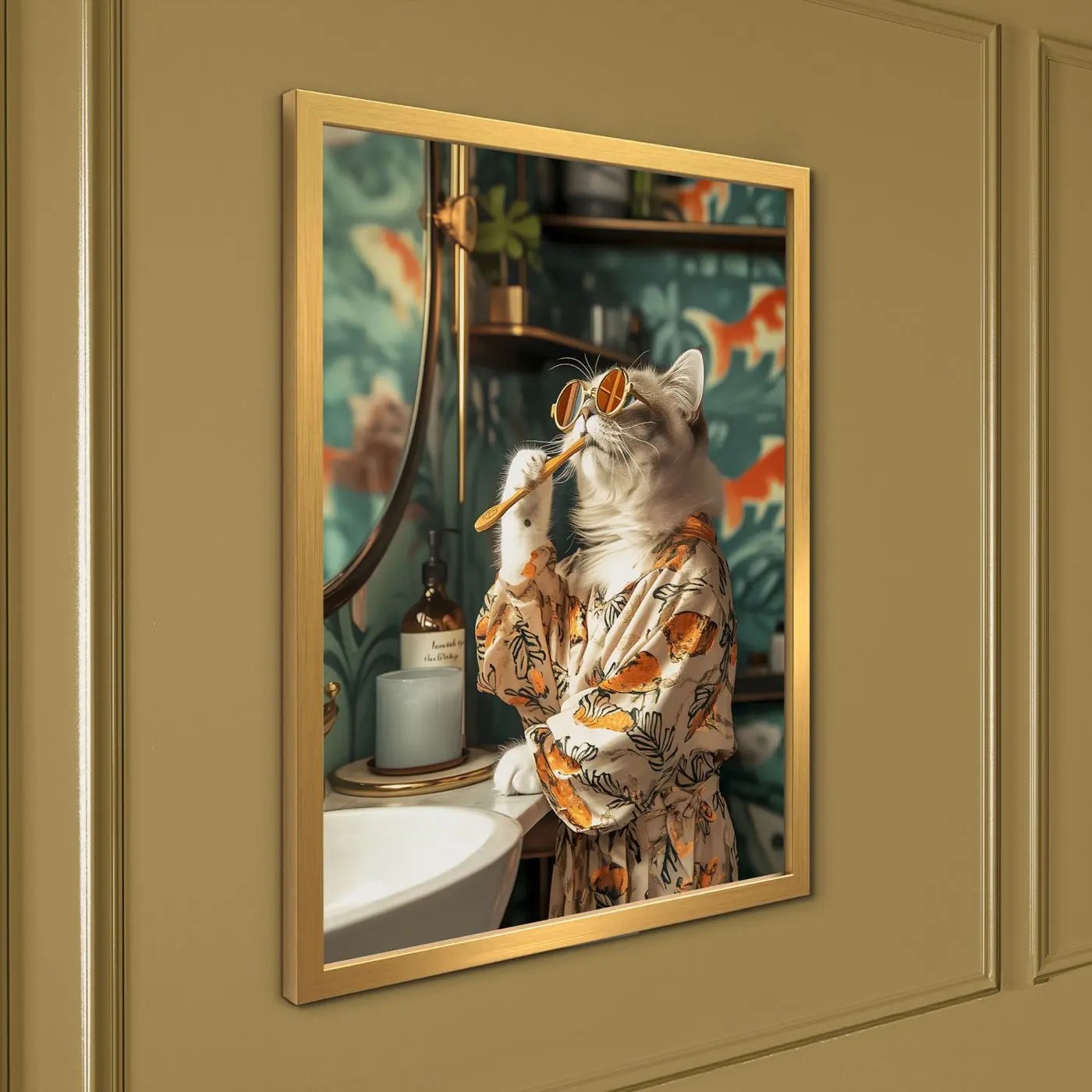 Bild gerahmt Kitty II 30 x 40 cm 