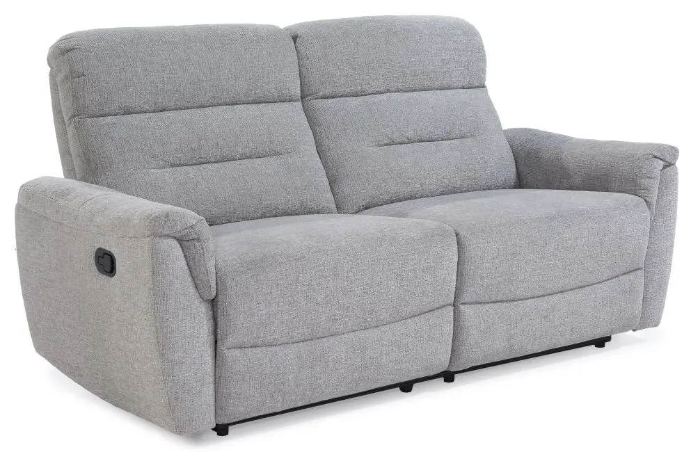 3-Sitzer Utah halbautomatische Relaxfunktion grau