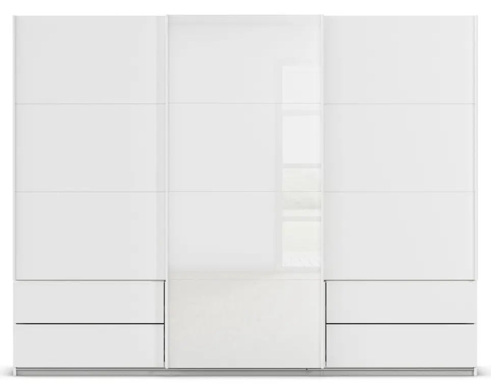 Schwebetürenschrank Elara 3-türig weiß