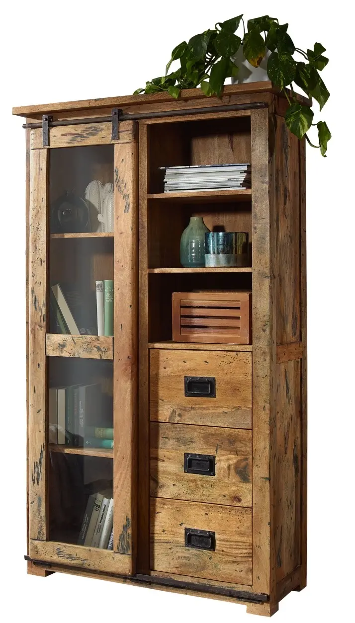 Vitrine WZ-0480 Mango Massivholz