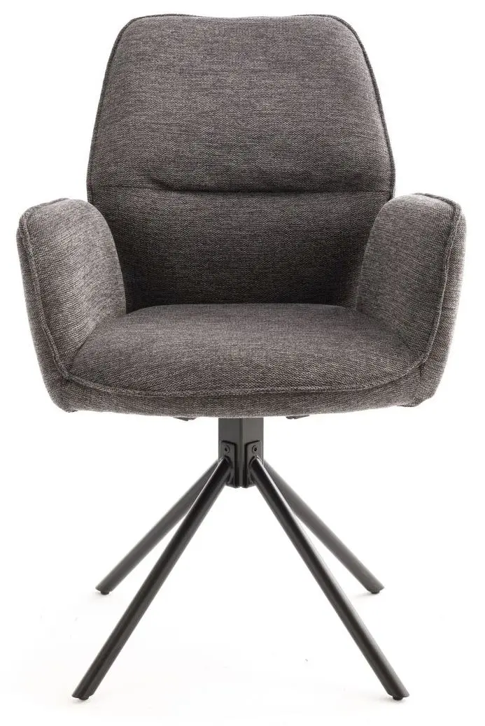 Armlehnstuhl Greyton anthrazit mit Drehfunktion