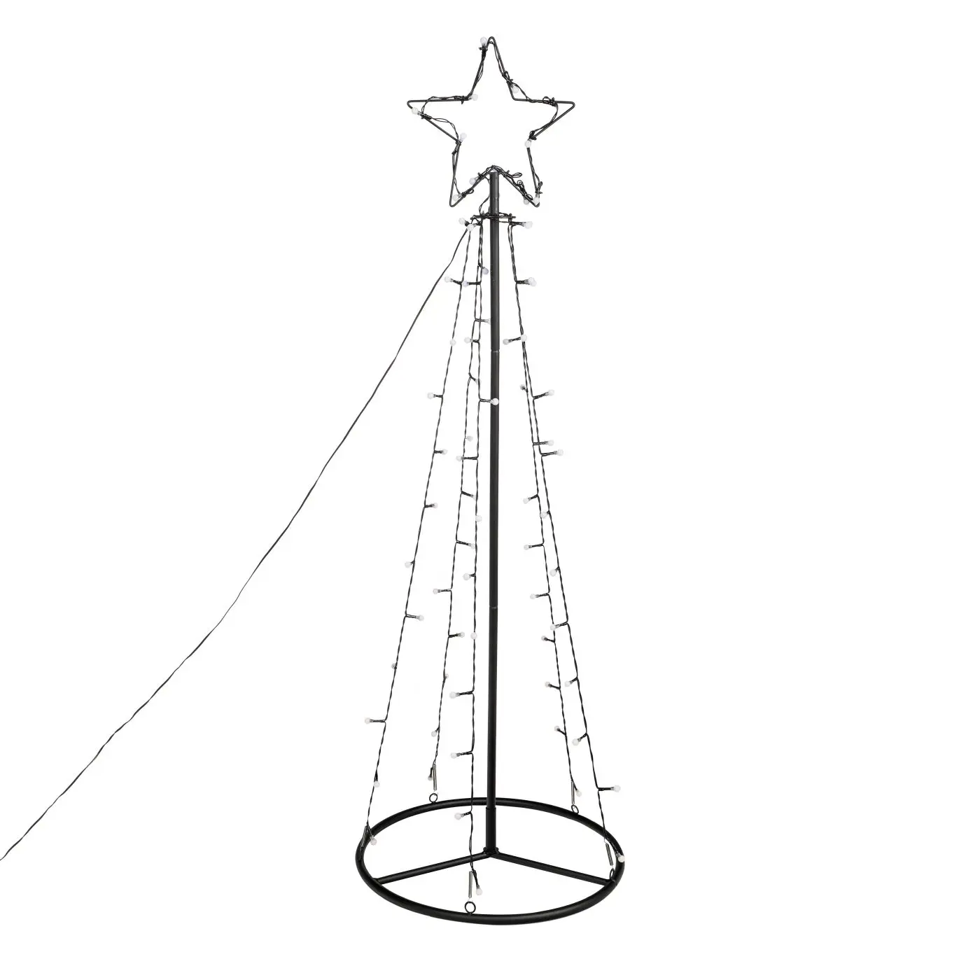 LED Weihnachtsbaum 100 cm schwarz