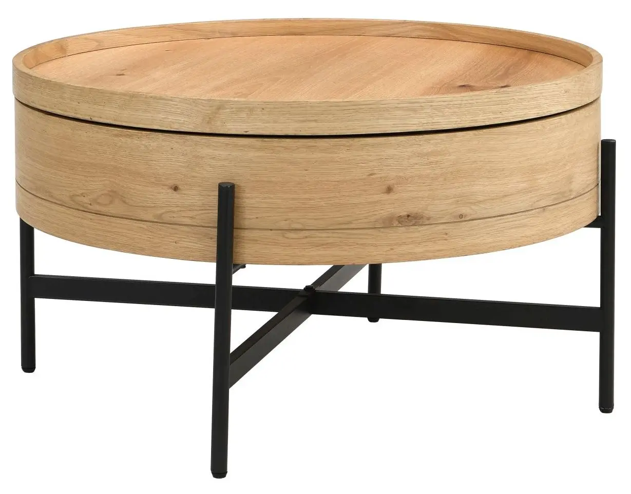 Couchtisch Malabo Eiche drehbare Platte