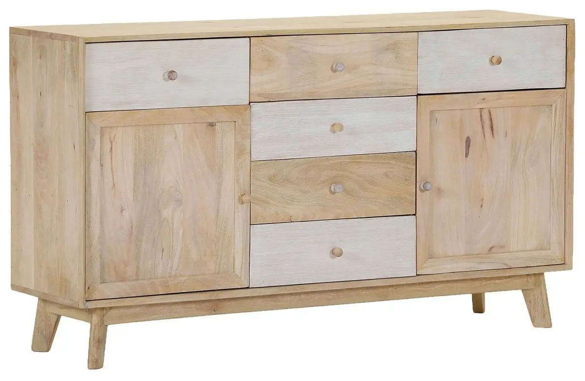 Sideboard Kata Mango massiv/weiß