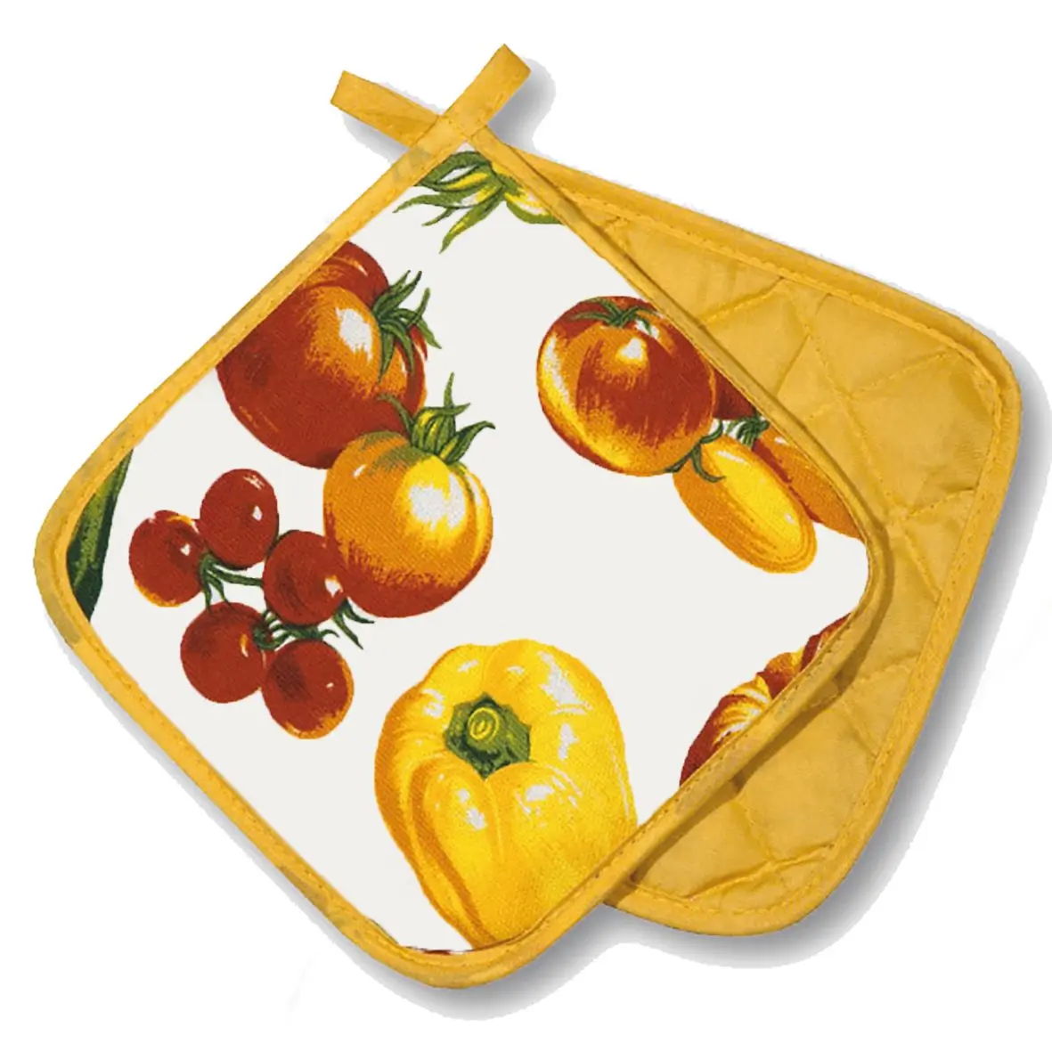 Topflappen 2er-Set gelb