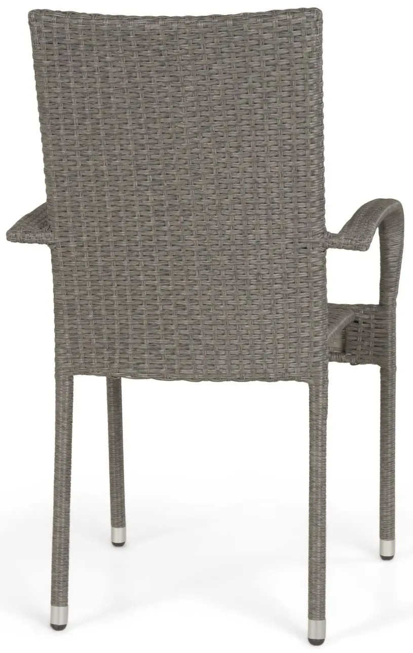 Gartenstuhl grau stapelbar