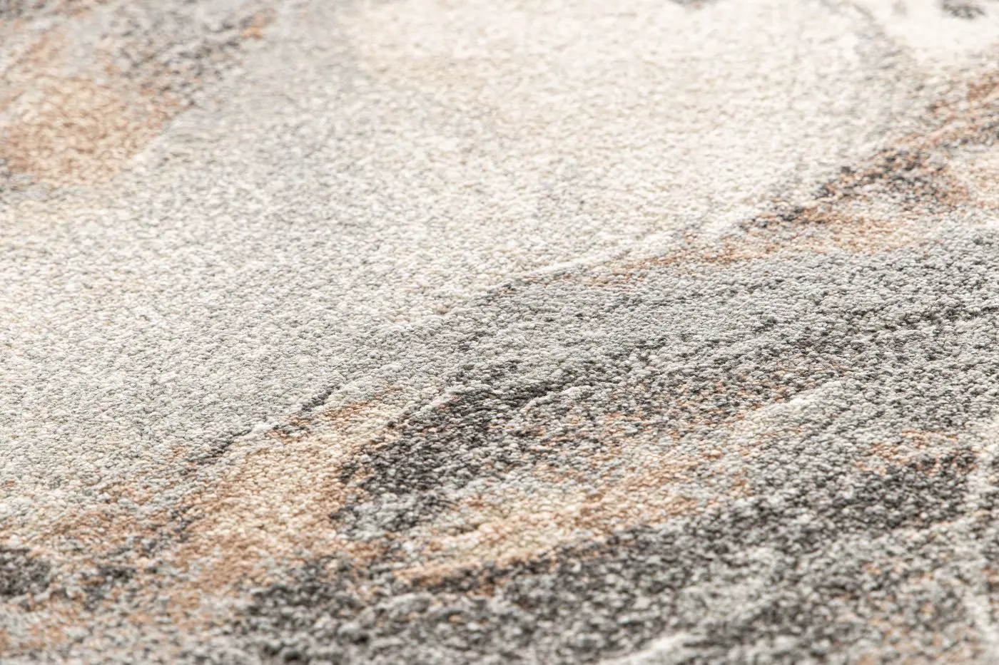 Teppich Resist 80 x 150 cm greige mit Muster