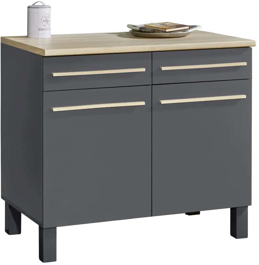 Unterschrank Bilberry 100 cm anthrazit