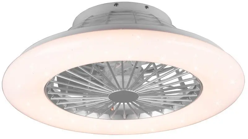 LED-Deckenventilator Stralsund titanfarbig