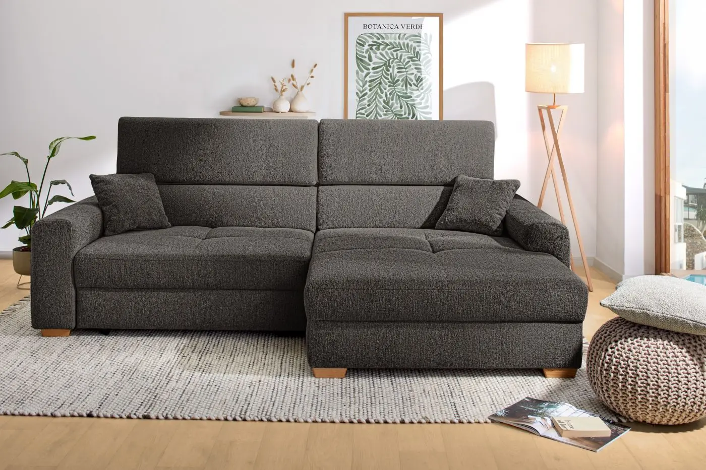Wohnlandschaft Slider grau