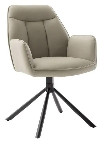 Armlehnstuhl Rafaela cappuccino mit Drehfunktion