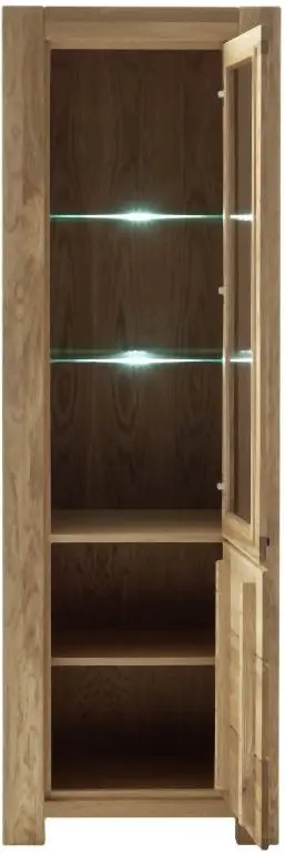 Vitrine rechts Silias Wildeiche massiv Vitrine rechts Silias Wildeiche massiv