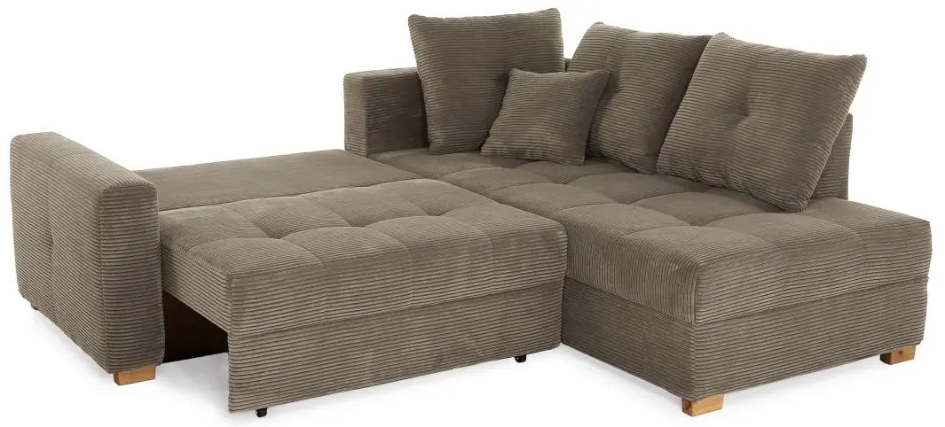 Wohnlandschaft Heidelberg Cord taupe