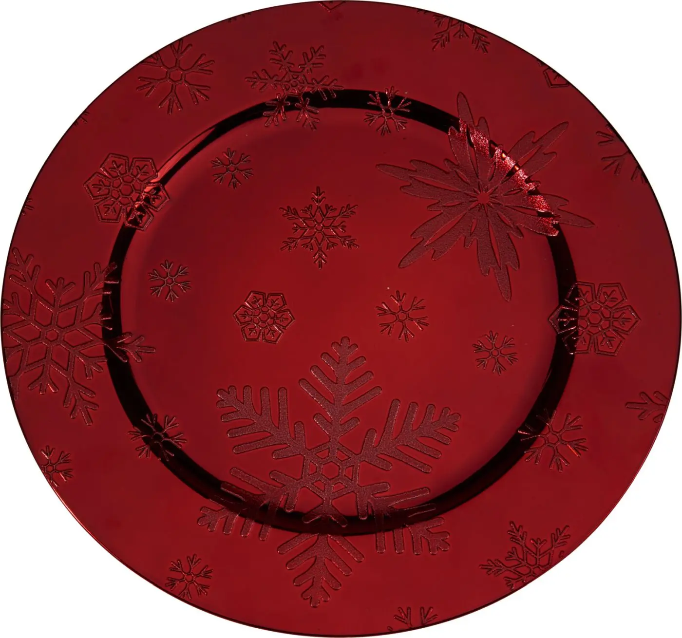 Dekoteller Weihnachten rot