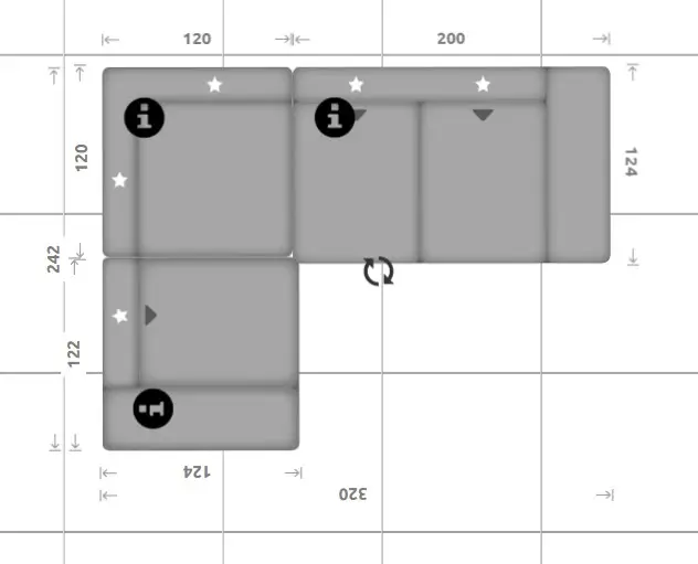 Wohnlandschaft LS 300818 Basismodell couchliebe. Wohnlandschaft LS 300818 Basismodell couchliebe.