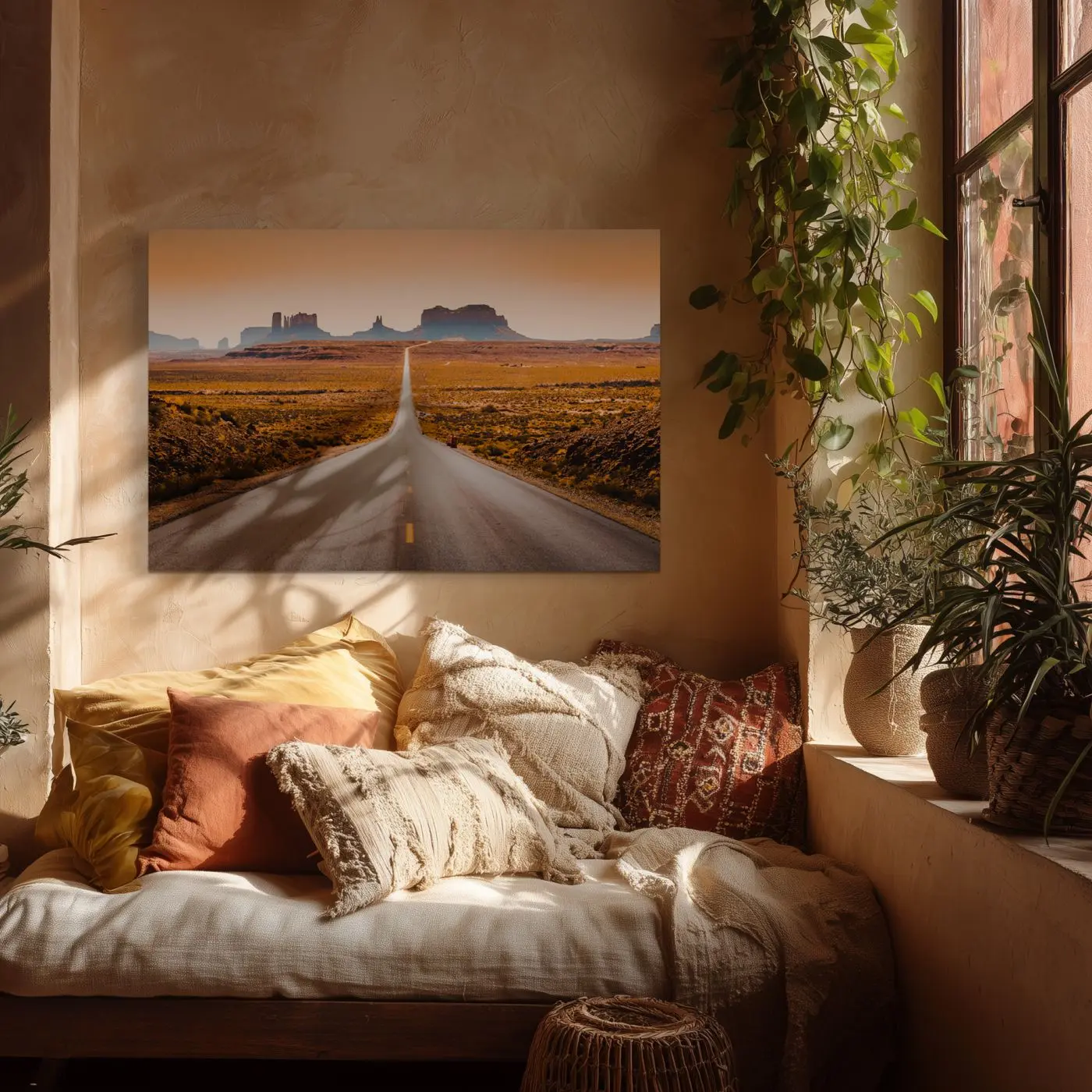 Leinwandbild Arizona Road 85 x 113 cm