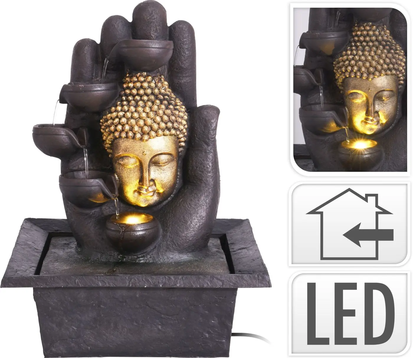 Brunnen Buddha Hand