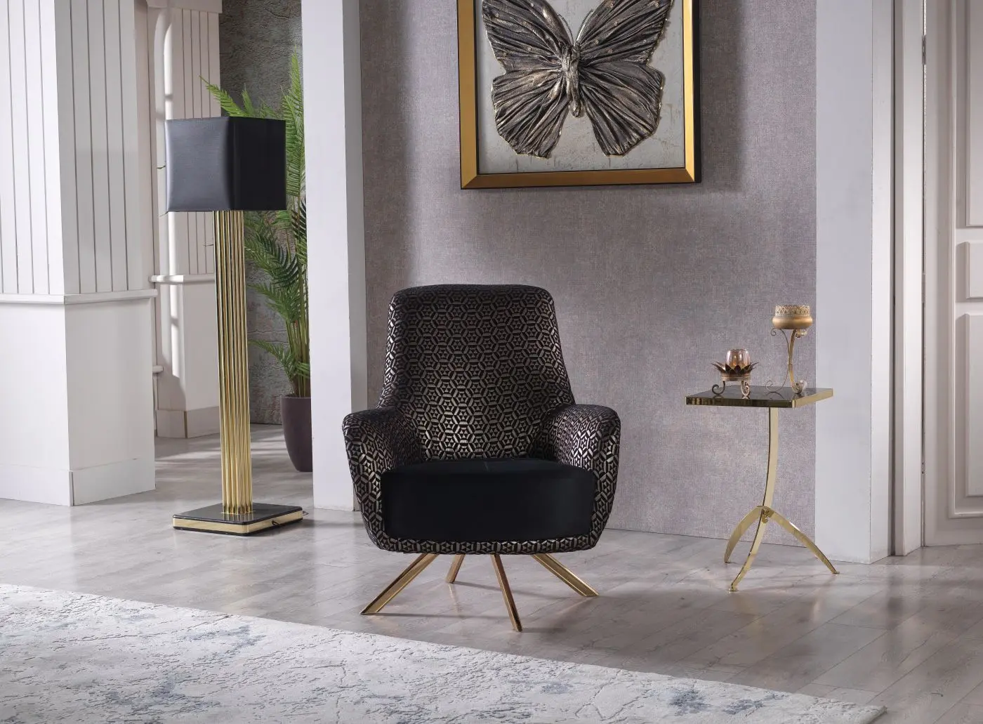 Sessel Singapur schwarz