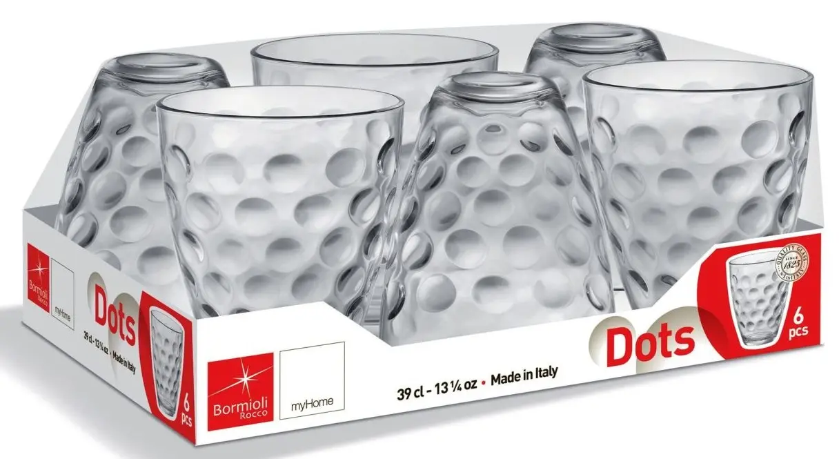 Longdrinkbecher-Set Dots 390 ml