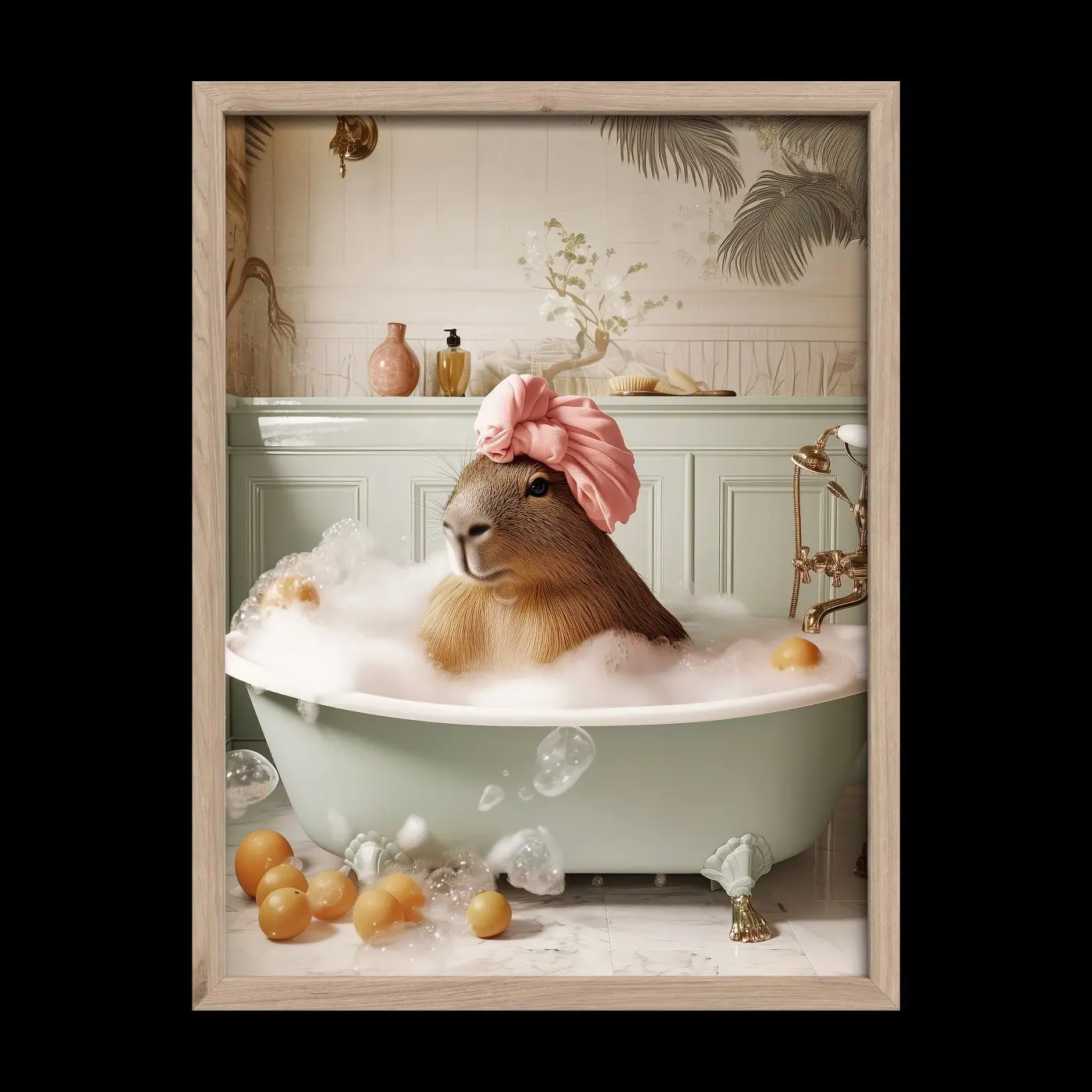 Bild gerahmt Caby bath 30 x 40 cm 
