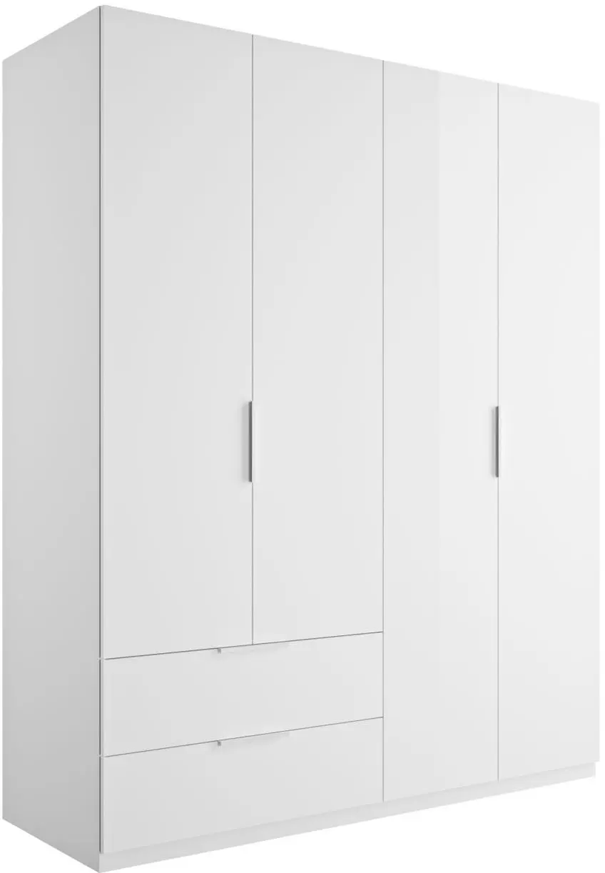 Drehtürenschrank Espresso 4-türig weiß