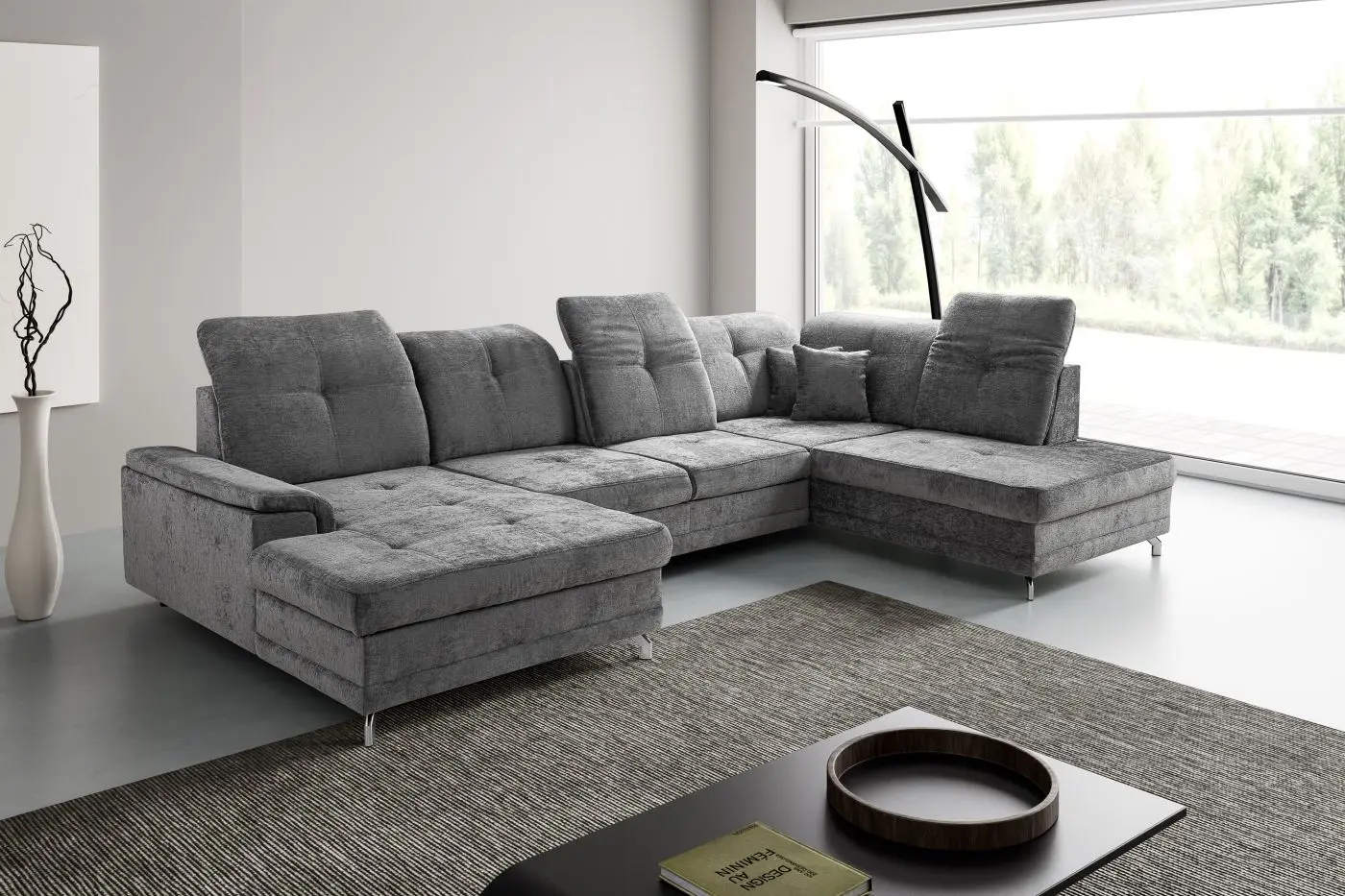 Wohnlandschaft Brigitte grau