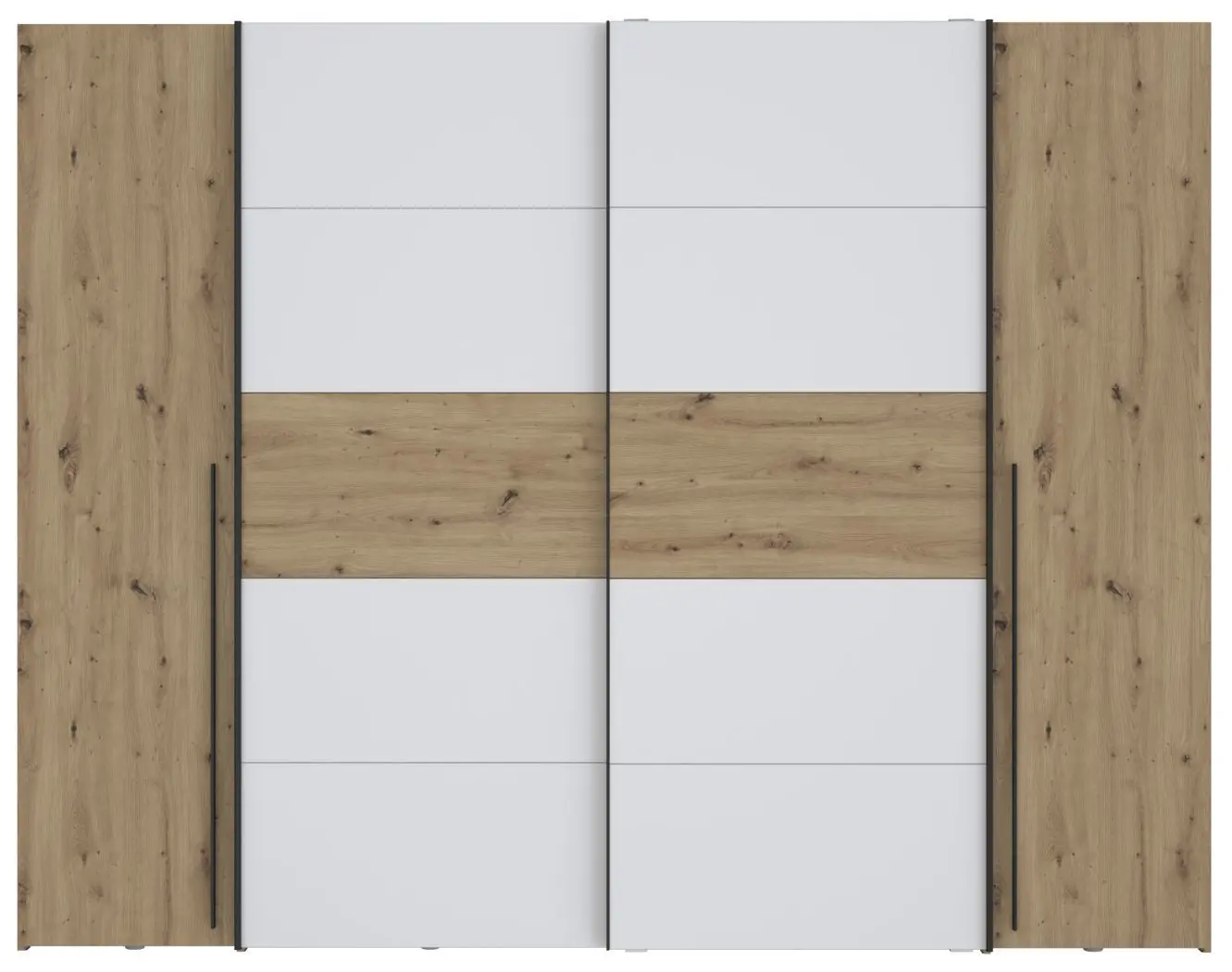 Dreh-/Schwebetürenschrank Narago 4-türig 