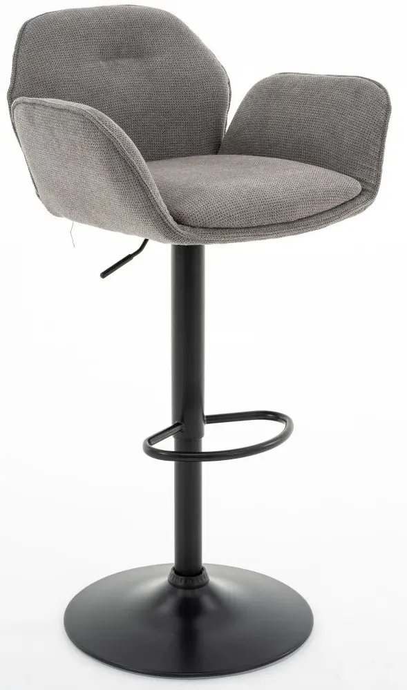 Barhocker Microfaser grau