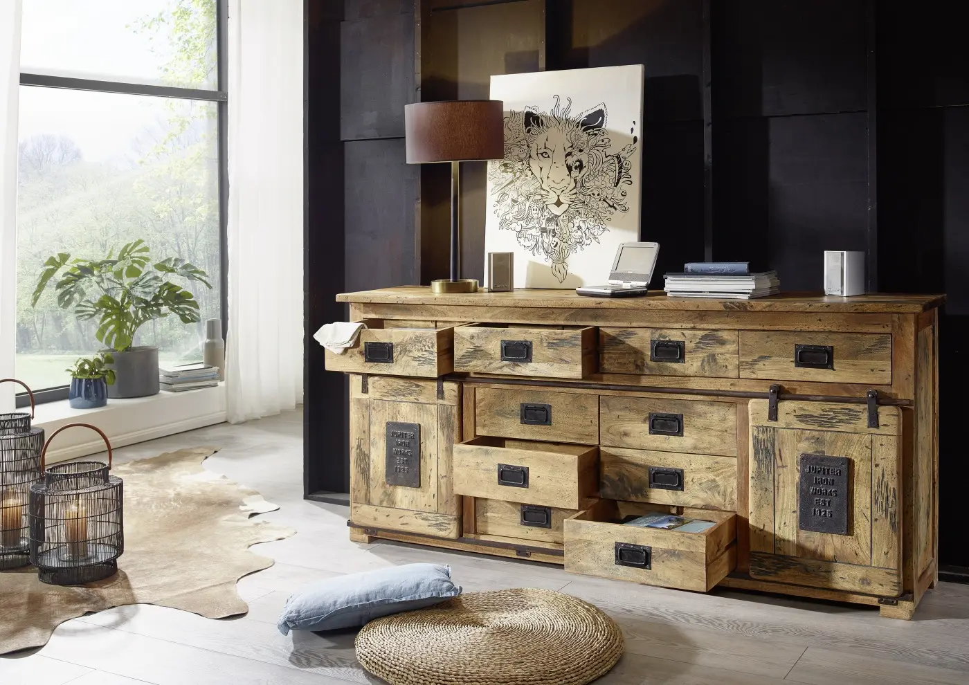 Sideboard WZ-0480 Mango Massivholz
