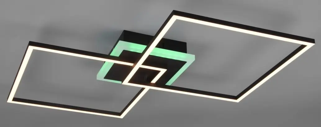 LED-Deckenleuchte Arribo mattschwarz