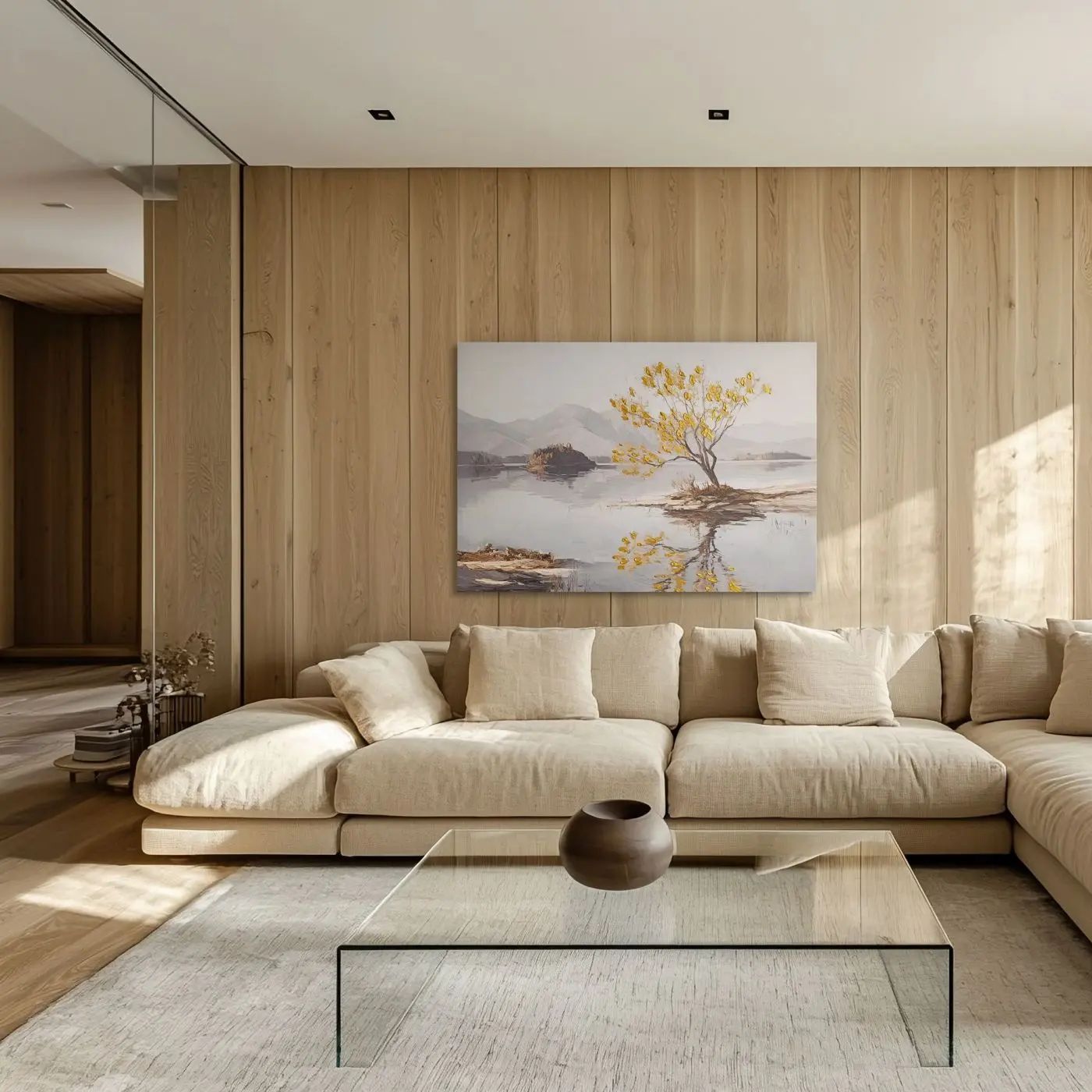 Leinwandbild Serene Lake 70 x 100 cm