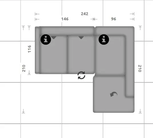 Wohnlandschaft LS 821421 in Belle steel mit Zusatzfunktionen Wohnlandschaft LS 821421 in Belle steel mit Zusatzfunktionen