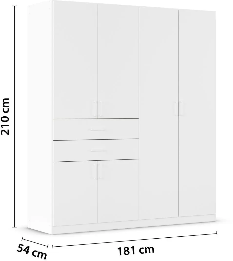 Drehtürenschrank Maika  6-türig weiß