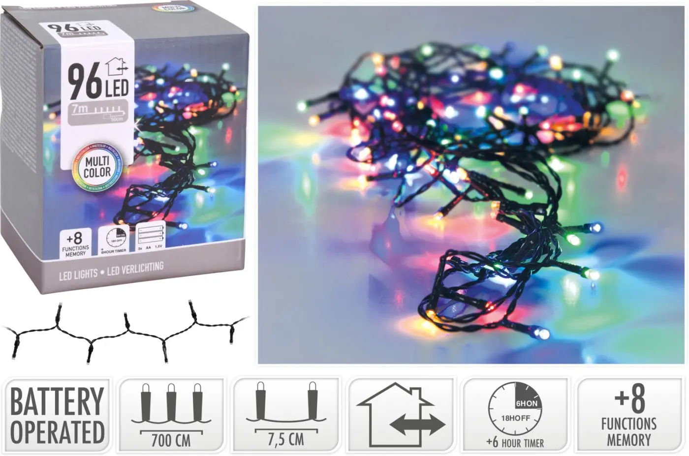 LED Lichterkette multicolor