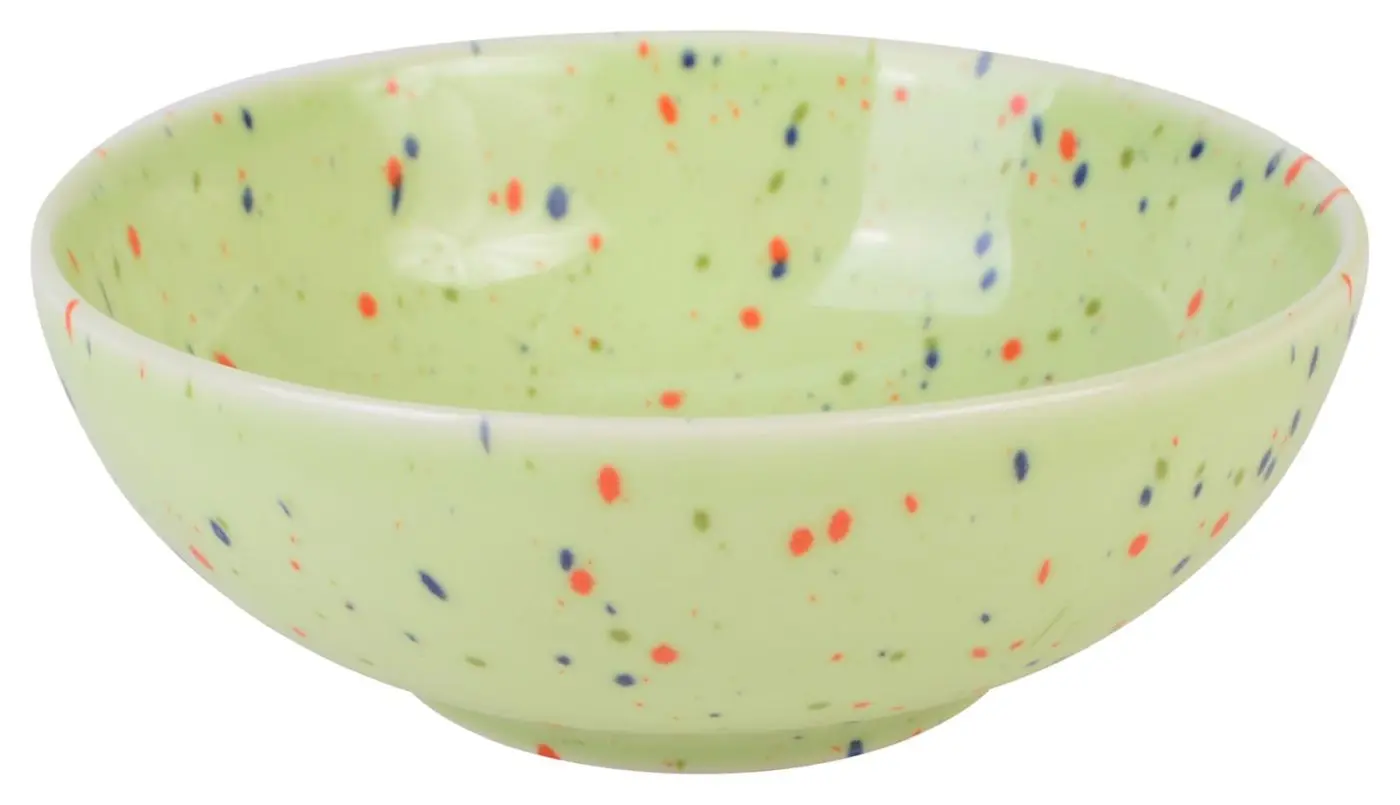 Müslischale grün Confetti dots ca. 16 cm