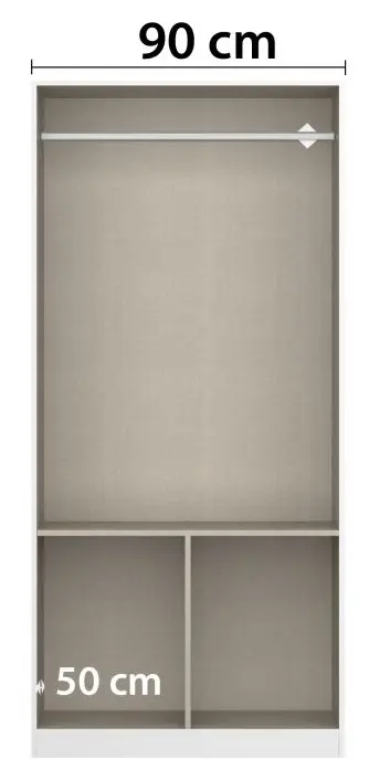 Drehtürenschrank Celle 2-türig weiß