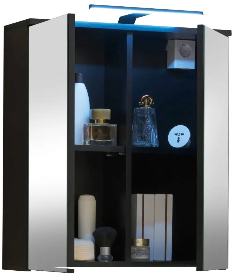 Spiegelschrank Spice schwarz