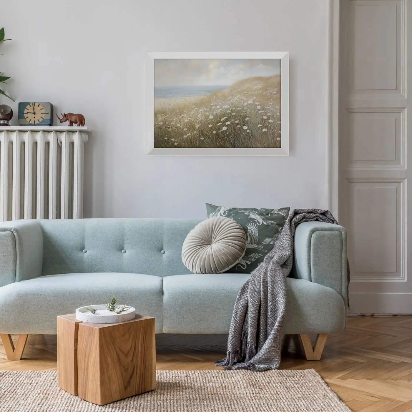 Bild gerahmt Serene Fields 50 x 70 cm