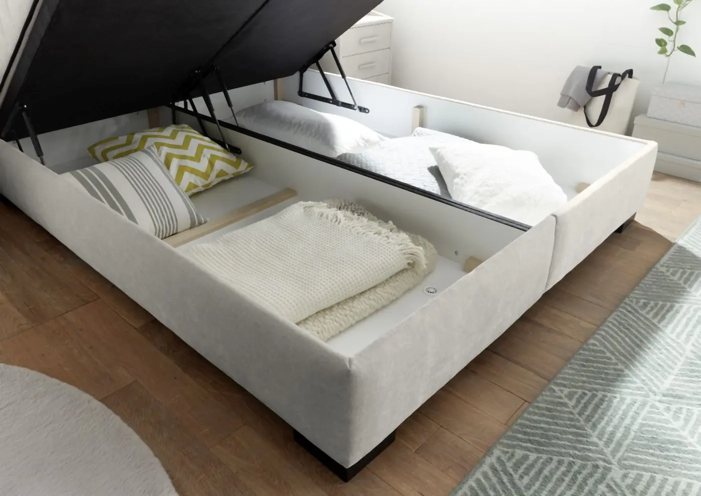 Boxbett Nagol B 180 x 200 cm beige 