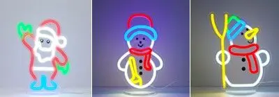 Weihnachtsfigur Neon