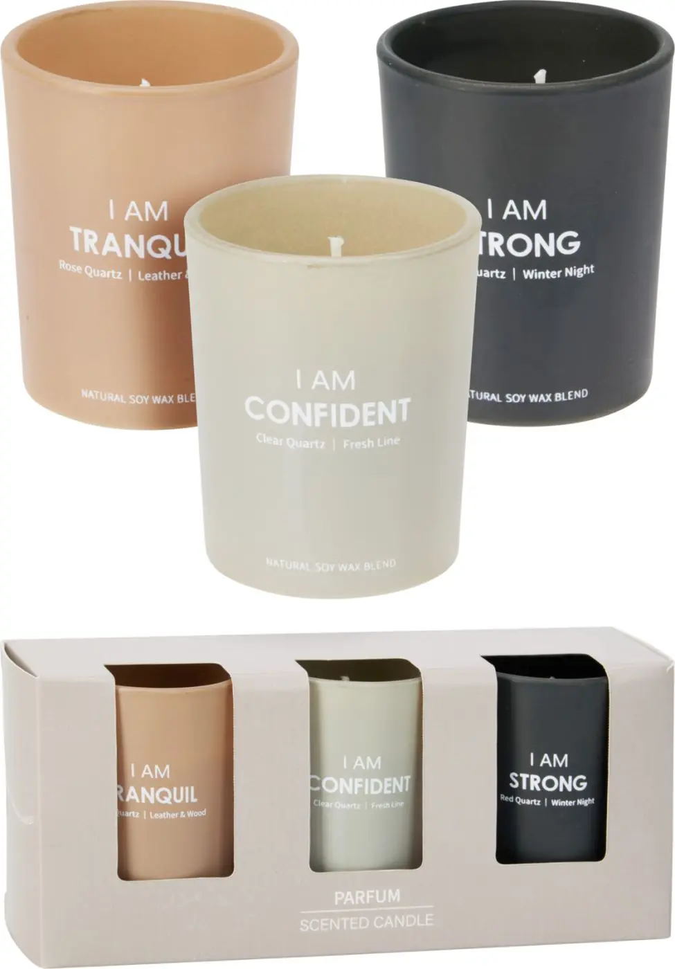 Durfkerze im Glas 3er Set